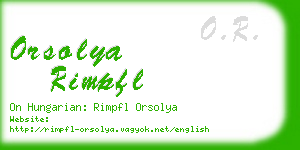 orsolya rimpfl business card
